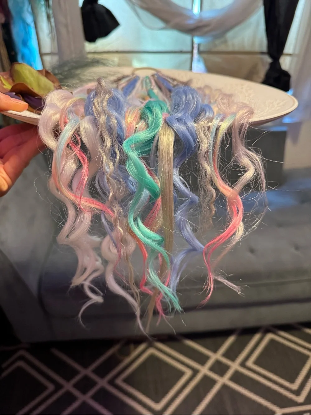 Pastel Mermaid Hair Extensions - Multi Color
